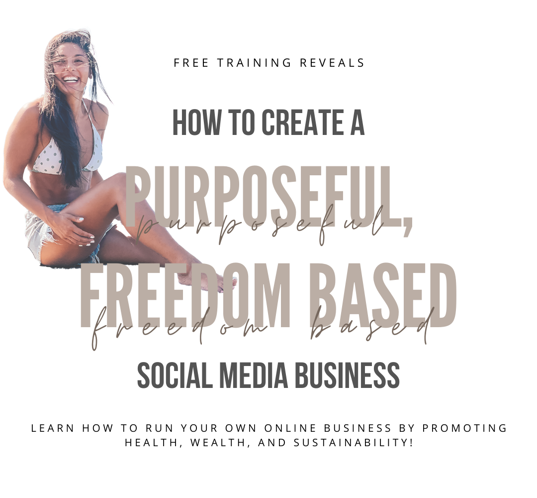 alt="landing page header to create freedom by an online business showing girl smiling at camera"
